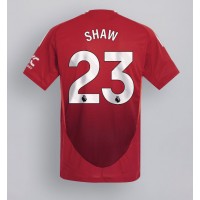 Echipament fotbal Manchester United Luke Shaw #23 Tricou Acasa 2024-25 maneca scurta